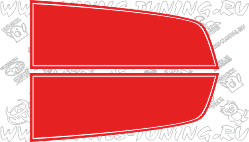 Полосы на капот авто 1 (ширина 45 см)